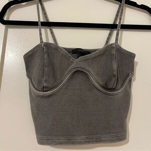 Charcoal grey F21 top